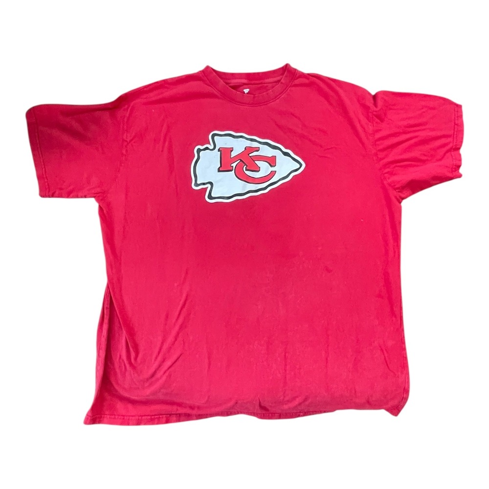Kansas City Chiefs Mahomes 15 Red Fanatics NFL‎ Football T Shirt Mens 4XL